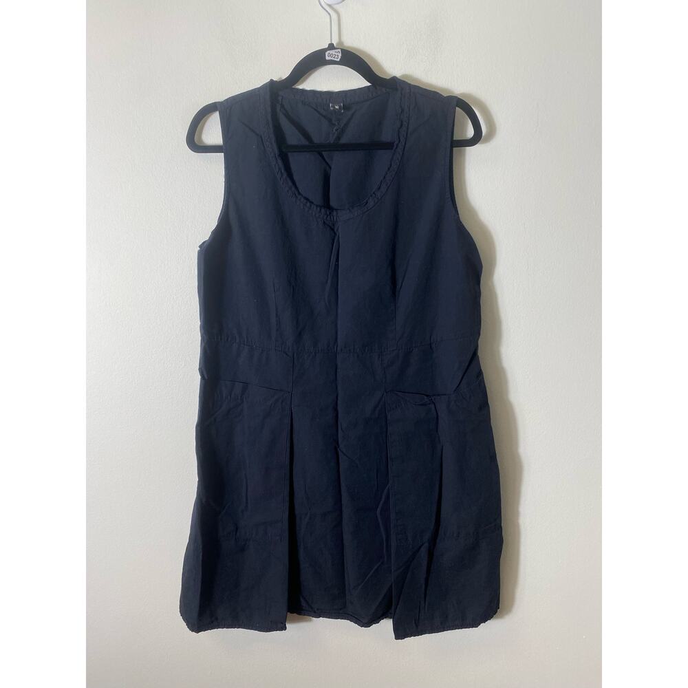 European Culture Black Sleeveless Sheath Dress Sz XL